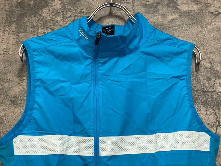 JO323 ラファ Rapha TRAINING BREVET GILET ジレ サイクルベスト 水色 M TEAM Sky