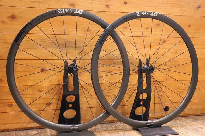 DT SWISS PRC 1400 SPLINE DB 35 カーボン チューブレスレディ ホイールセット シマノ12/11S ワイドリム 18C 【芦屋店】