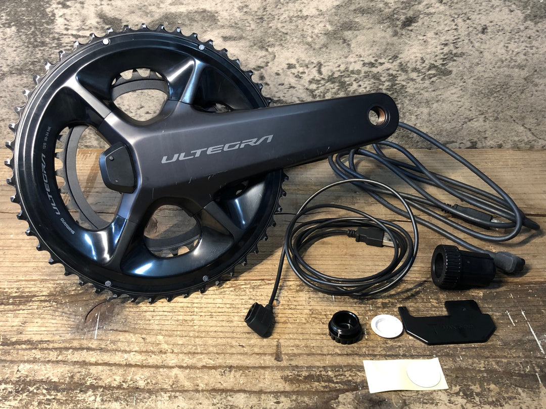 IZ754 シマノ SHIMANO アルテグラ ULTEGRA FC-R8100-P パワーメーター 170mm 50/34T 充電ケーブル付属 接続確認済み 両足計測