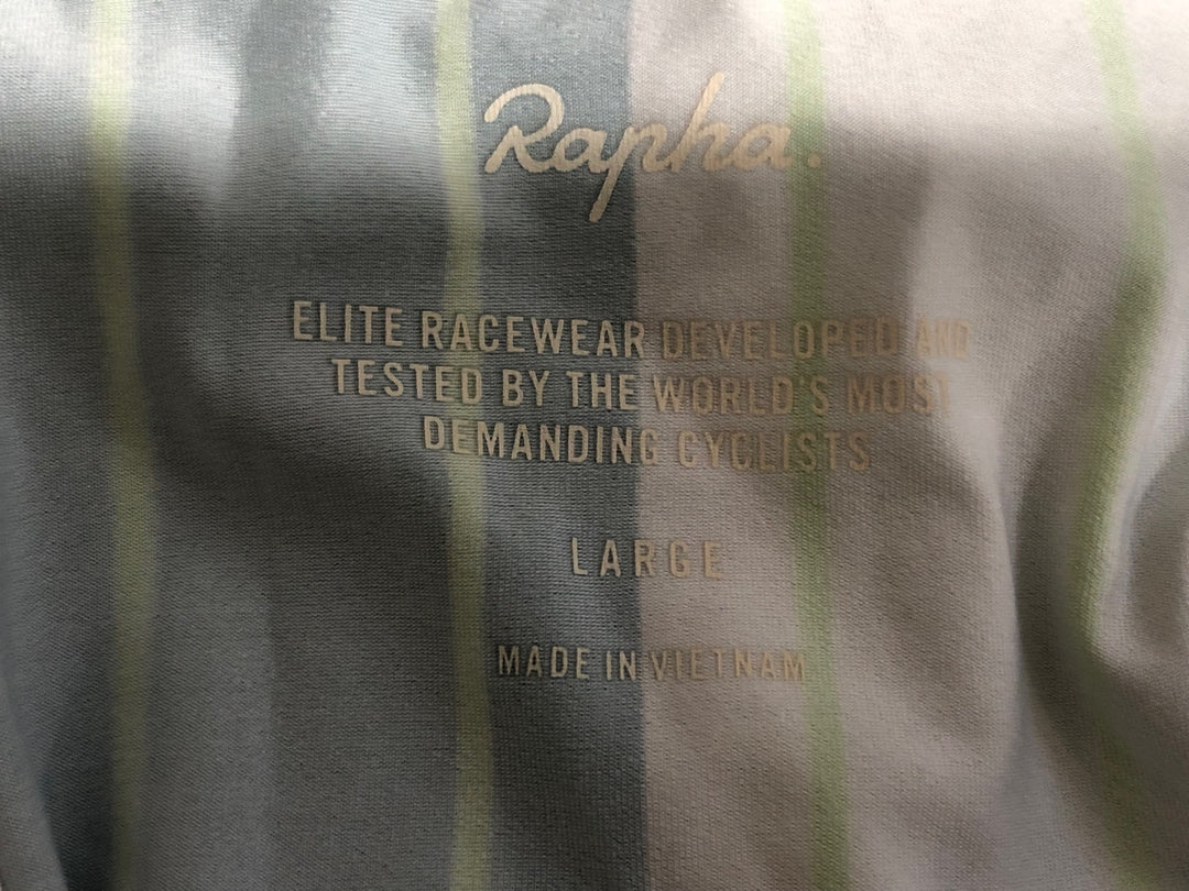 KK085 ラファ RAPHA TUNNEL VISION PT JERSEY 半袖 サイクルジャージ 緑 Lサイズ
