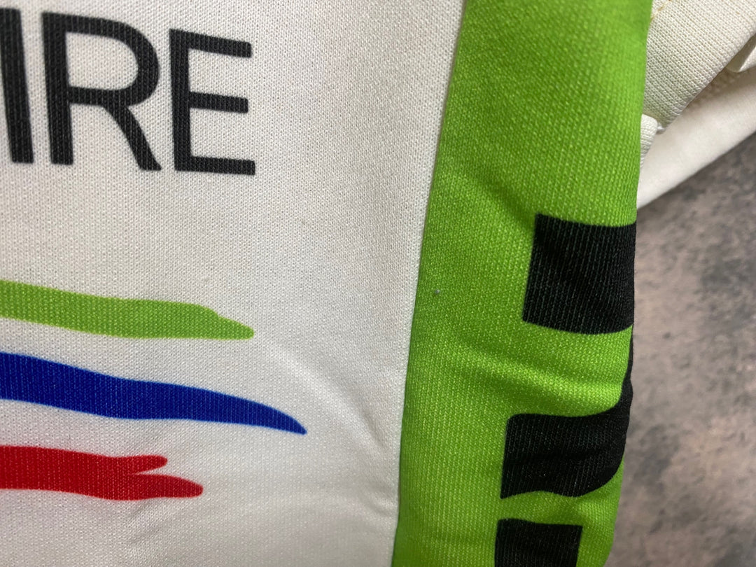JR165 エレッセ ellesse 半袖 サイクルジャージ 白 L