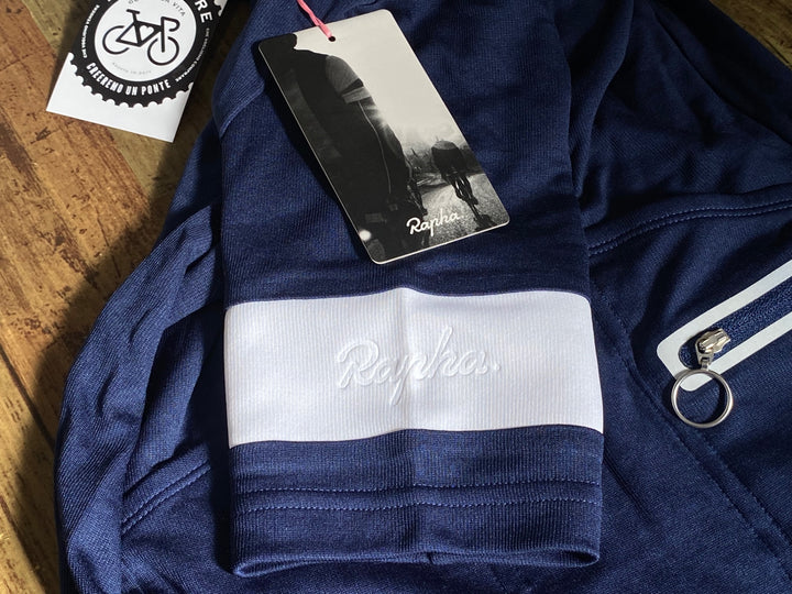 KM408 ラファ Rapha MEN'S CLASSIC JERSEY 半袖 サイクルジャージ 紺 XS
