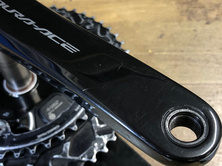 KM024 シマノ SHIMANO デュラエース DURA-ACE FC-R9200-P パワーメーター クランクセット ROTOR チェーンリング 12S 54/39T 172.5mm
