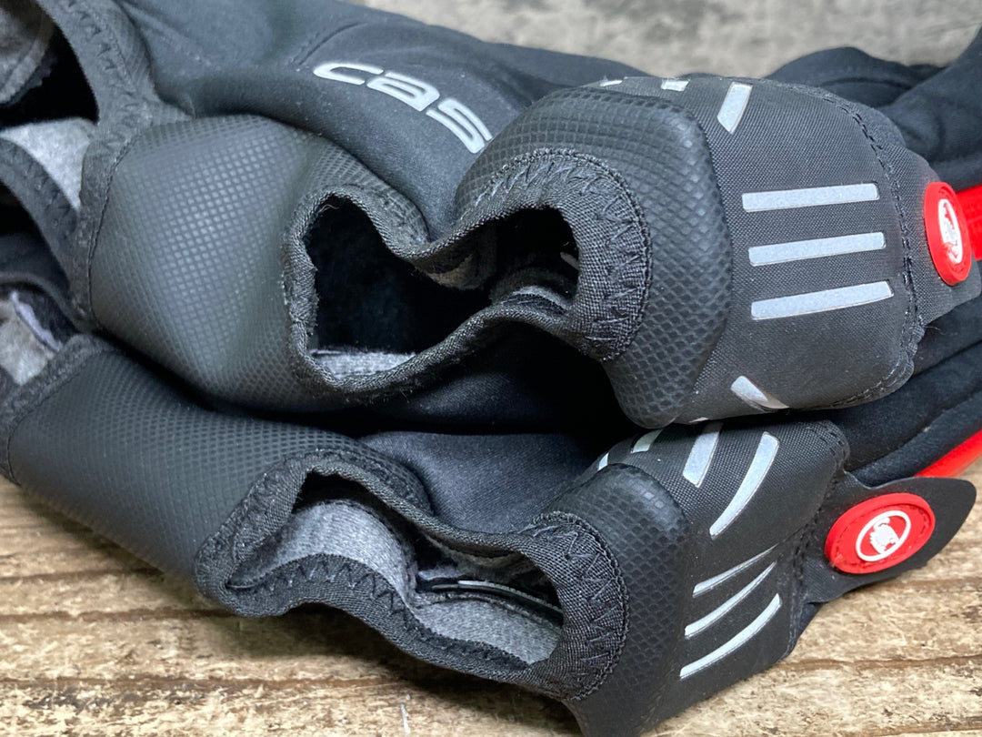 JH101 カステリ CASTELLI シューズカバー 黒 L 裏起毛 GORE TEX INFINIUM