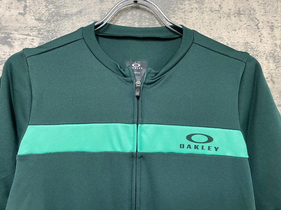 JI684 オークリー OAKLEY 半袖 サイクルジャージ 緑 L
