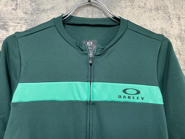 JI684 オークリー OAKLEY 半袖 サイクルジャージ 緑 L