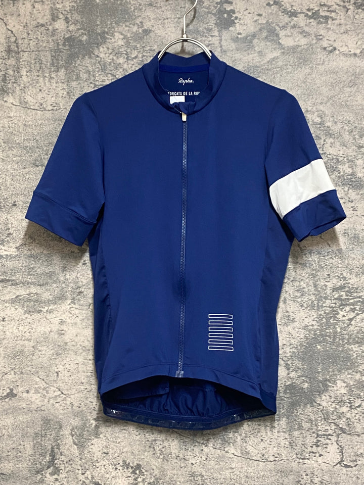 KS051 ラファ Rapha PRO TEAM TRAINING JERSEY Ⅱ 半袖 サイクルジャージ 紺 S
