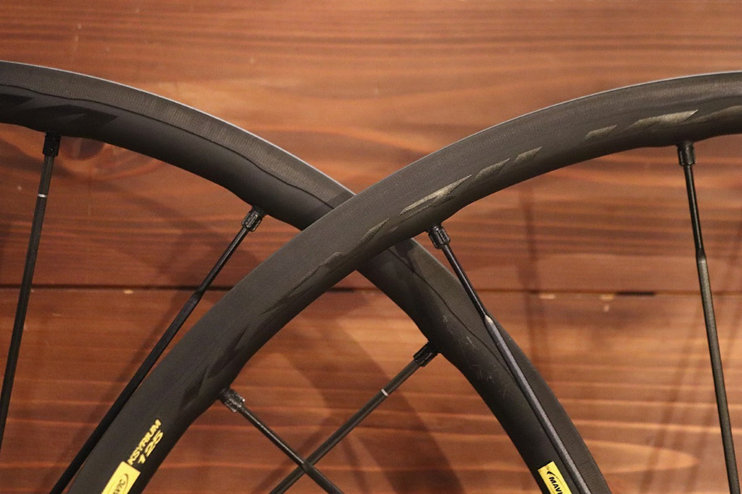 マビック MAVIC キシリウム KSYRIUM 125 アルミ クリンチャー ホイールセット カンパ 11S/12S ナローリム 15C 【東京南麻布店】