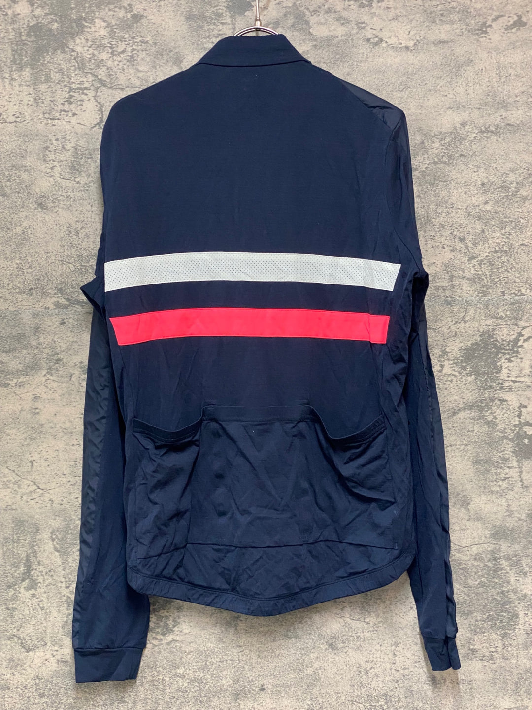 JZ227 ラファ Rapha WOMEN'S BREVET LONG SLEEVE WINDBLOCK JERSEY 長袖 サイクルジャージ 紺 L