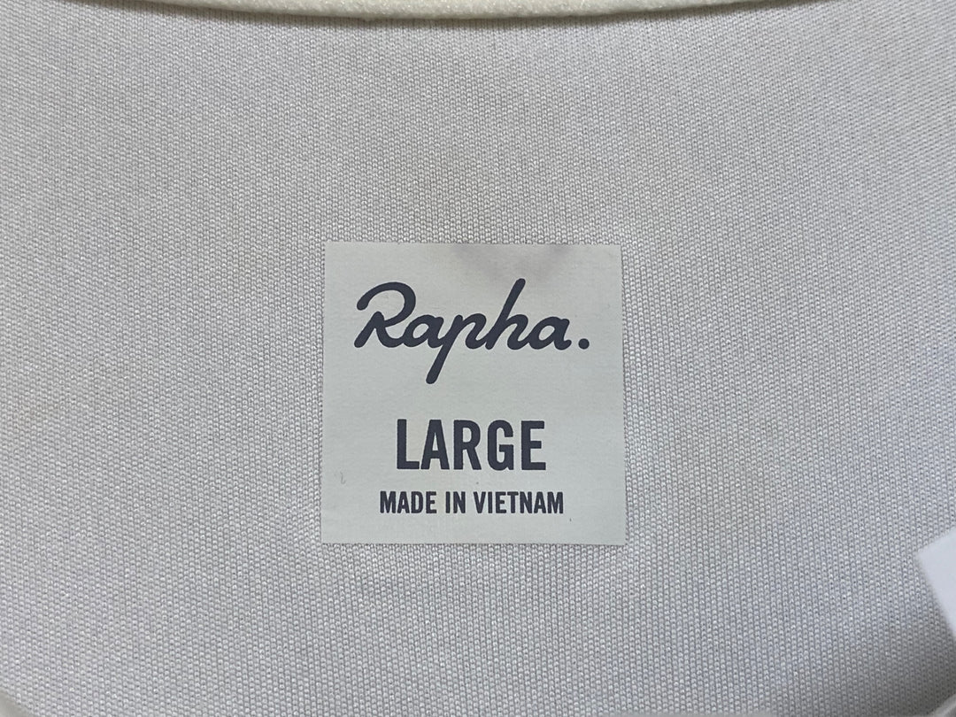 JY684 ラファ Rapha PRO TEAM TRAINING JERSEY 半袖 サイクルジャージ 白 グレー L
