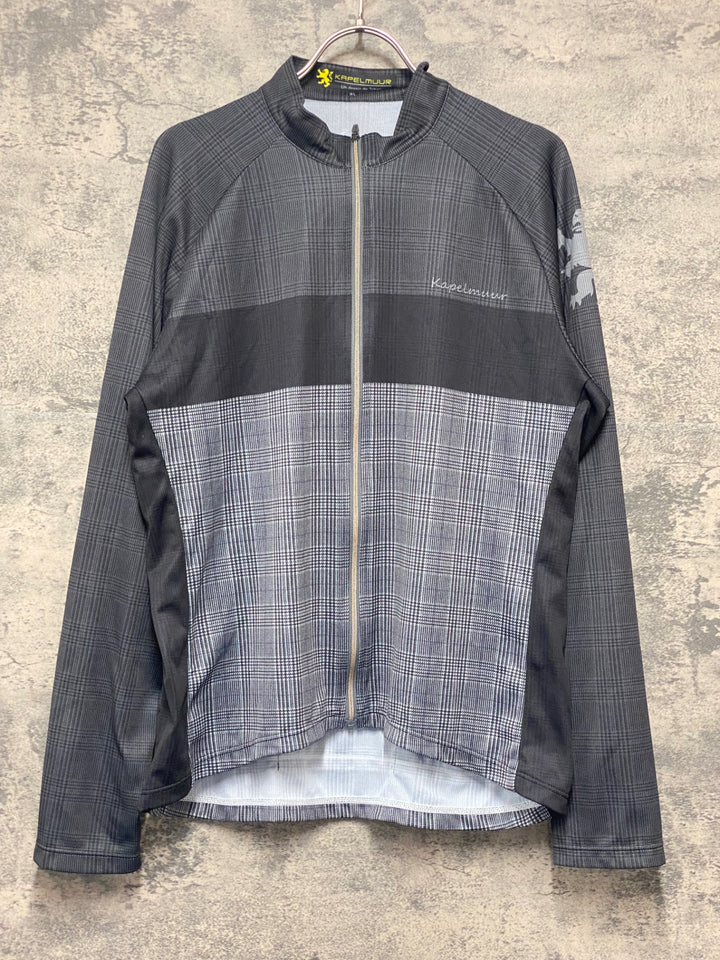 KJ754 カペルミュール KAPELMUUR 長袖 サイクルジャージ グレー チェック WL