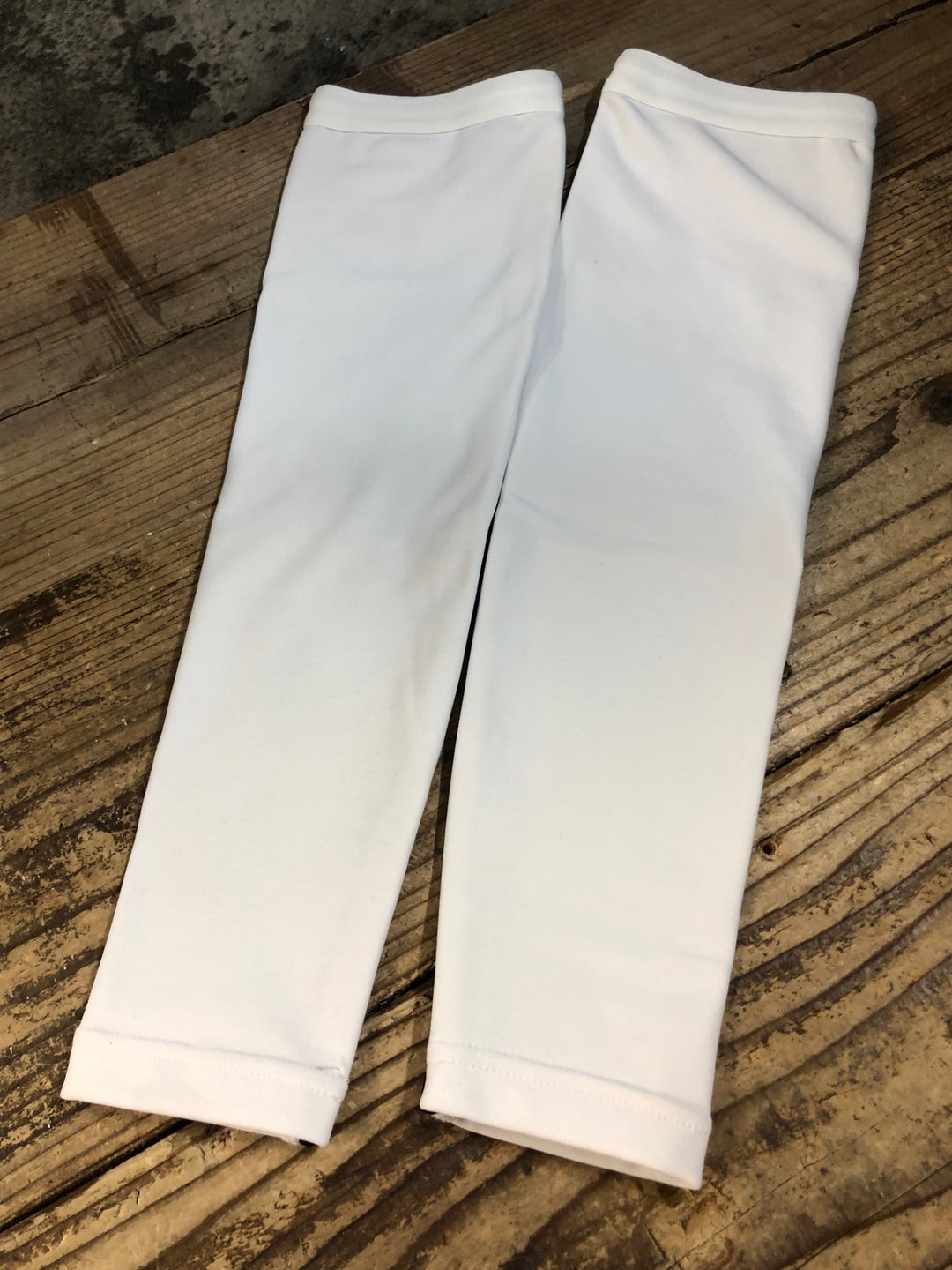 JY146 ラファ Rapha アームウォーマー 白 M 裏起毛