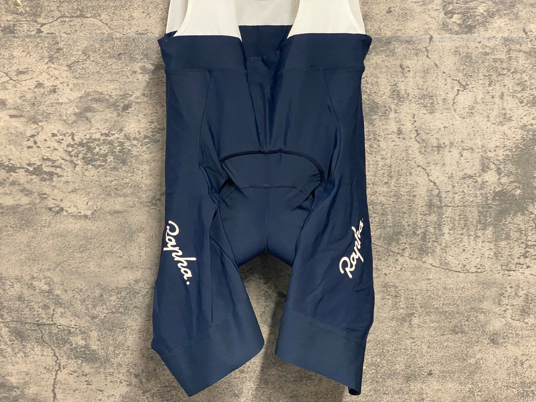 JW285 ラファ Rapha CORE BIB SHORTS ビブショーツ ダークネイビー L ※パッド外側擦れ大