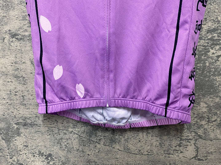 KA475 ウェイブワン WAVE ONE 半袖 サイクルジャージ 白 紫 M 弱虫ペダル 京都伏見