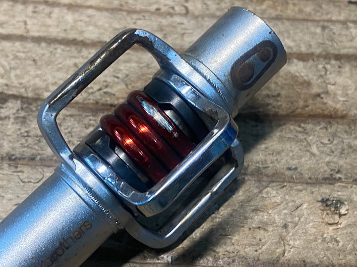 JN513 クランクブラザーズ CRANKBROTHERS エッグビーター eggbeater 1 ビンディングペダル 赤 ※錆び