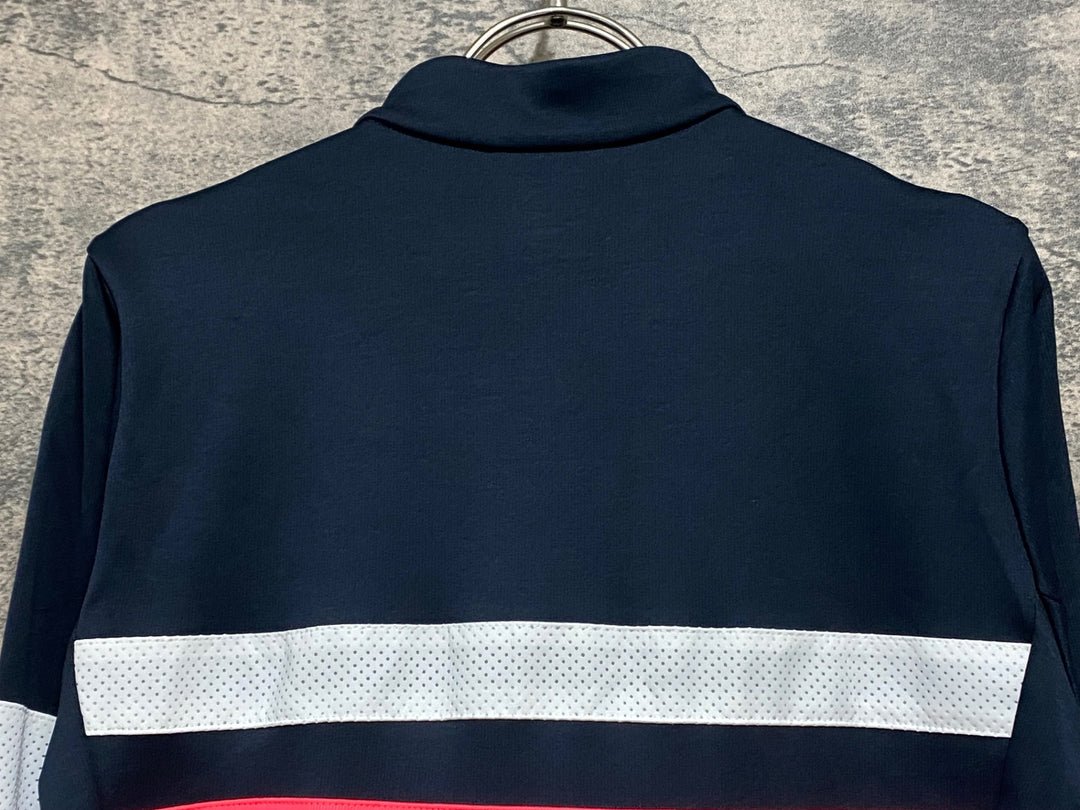 JU127 ラファ Rapha BREVET LONG SLEEVE JERSEY 長袖 サイクルジャージ ネイビー S