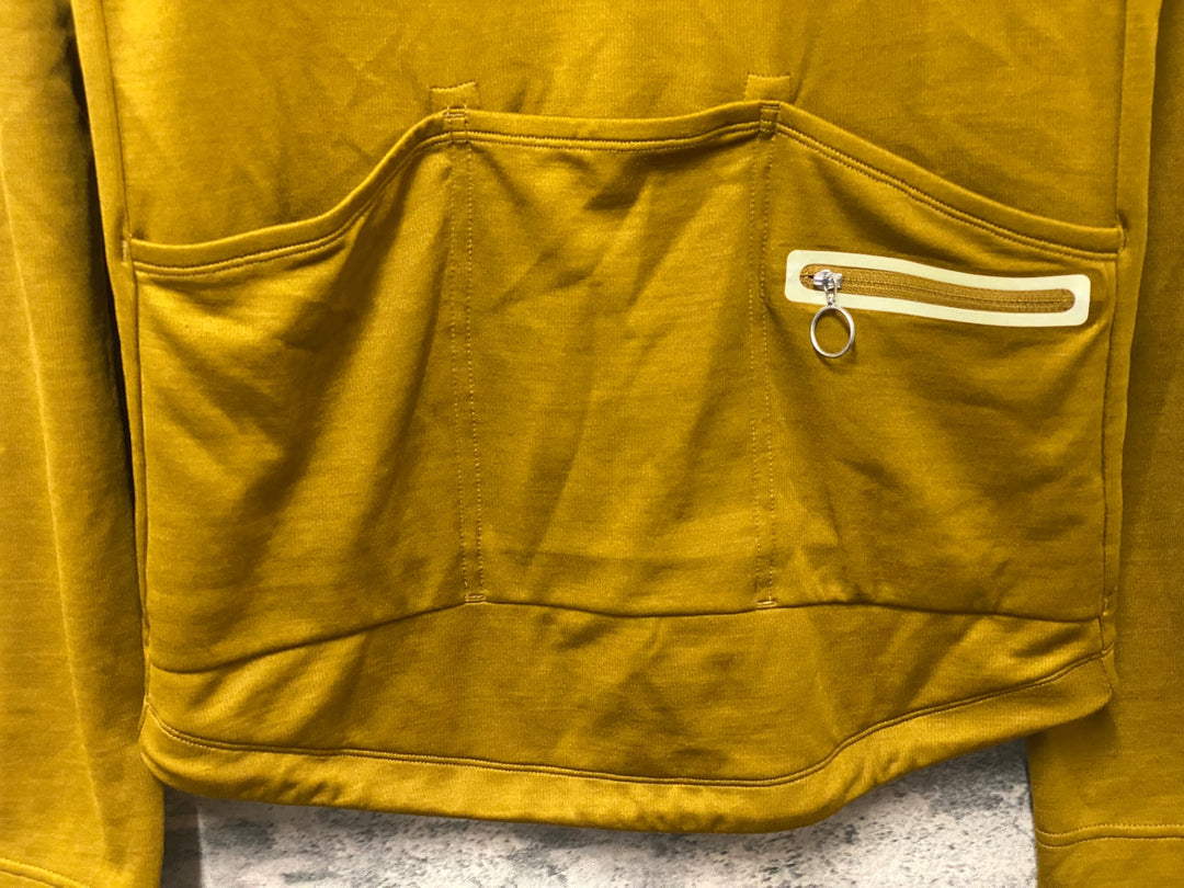 KM928 ラファ Rapha CLASSIC LONG SLEEVE JERSEY 2 長袖 サイクルジャージ 黄土 L