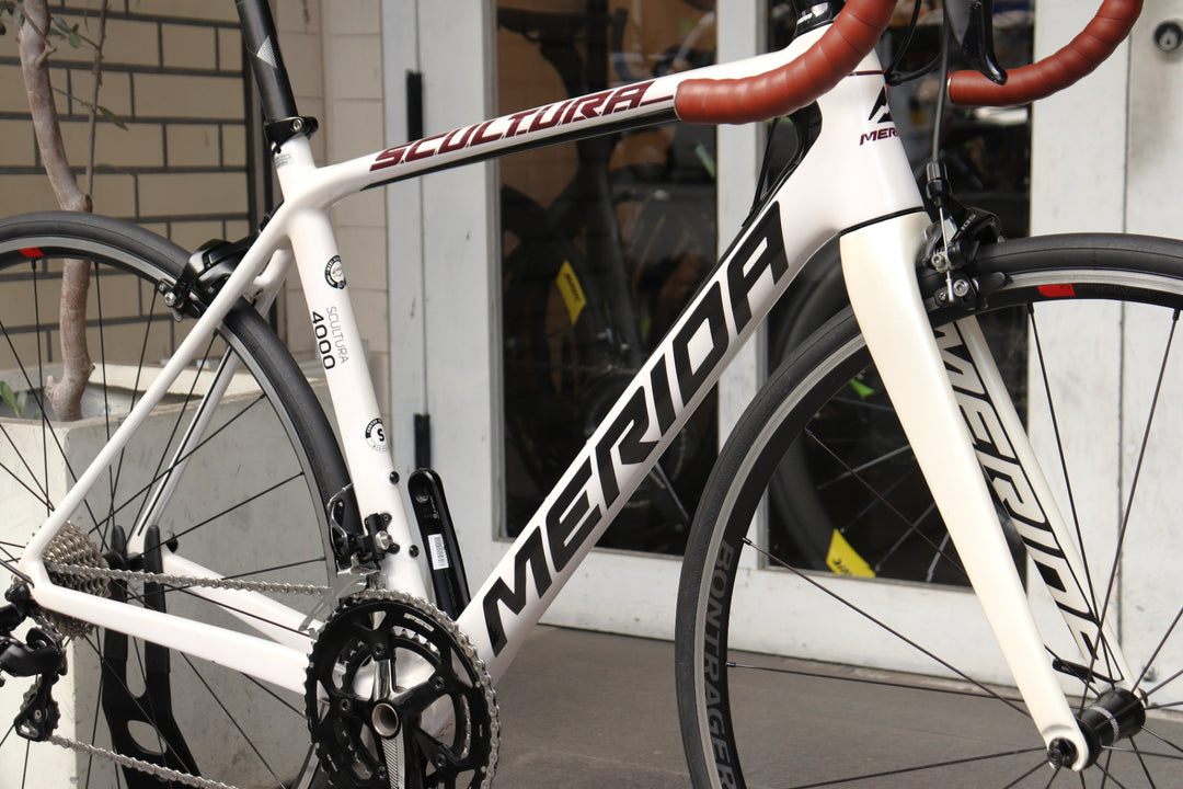 BFV013 メリダ MERIDA スクルトゥーラ SCULTURA 4000 2017モデル 50サイズ シマノ 105 5800 MIX 11S カーボン ロードバイク 【横浜店】