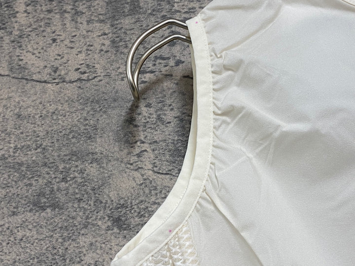 JY509 パスノーマルスタジオ PAS NORMAL STUDIOS Mechanism Stow Away Gilet ジレ サイクルベスト オフホワイト M ※汚れ