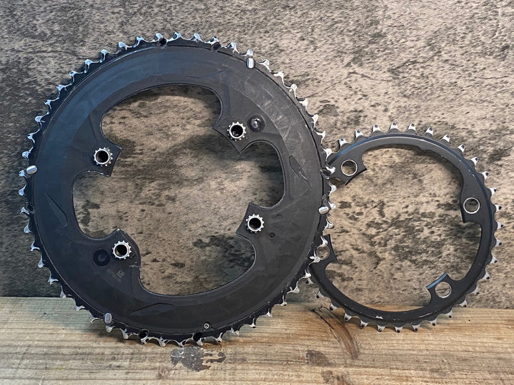 JB259 シマノ SHIMANO アルテグラ ULTEGRA FC-R8000 チェーンリング セット 52-36T ※磨耗のためジャンク