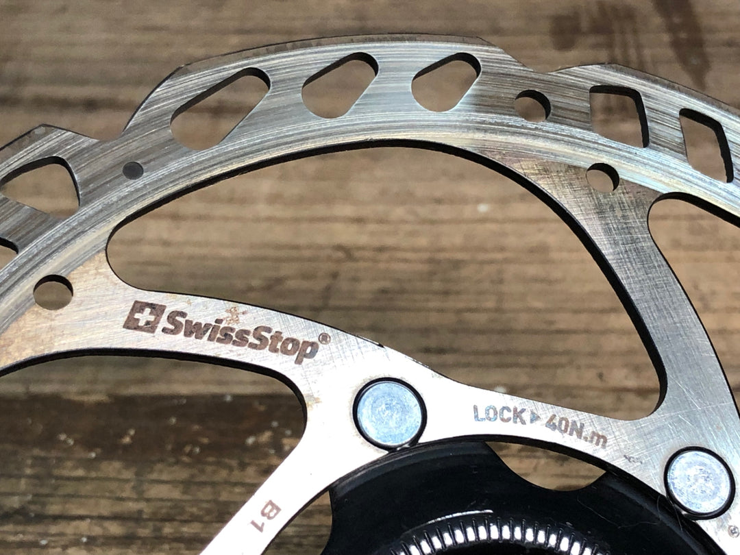 JH217 スイスストップ SWISS STOP カタリスト CATALYST ONE セット Φ160 実測1.85mm ディスクブレーキローター センターロック