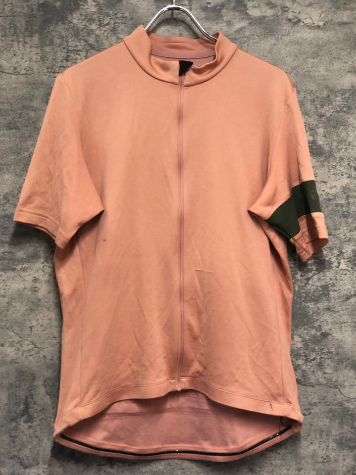KM811 ラファ Rapha CLASSIC JERSEY Ⅱ 半袖 サイクルジャージ ベージュ XL ※擦れ