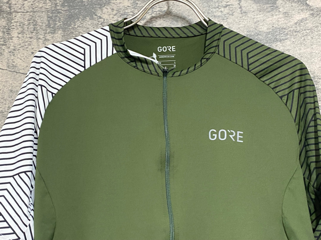 JZ001 ゴア GORE 半袖 サイクルジャージ 深緑 EU Lサイズ