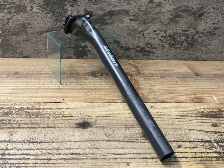KH831 ヴィジョン VISION メトロン METRON カーボンシートポスト φ27.2 ※クランプ部凹み ヤグラ部えぐれ ジャンク