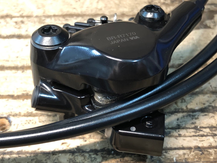 JI633 シマノ SHIMANO 105 ST-R7120 BR-R7170 左STIレバー ディスクブレーキキャリパーセット 油圧