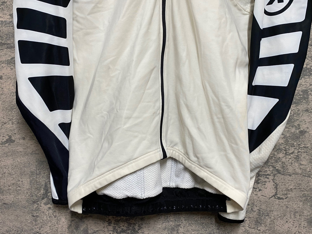 KD685 アソス ASSOS iJ.tiBuru.4 長袖 サイクルジャージ 白 L 裏起毛