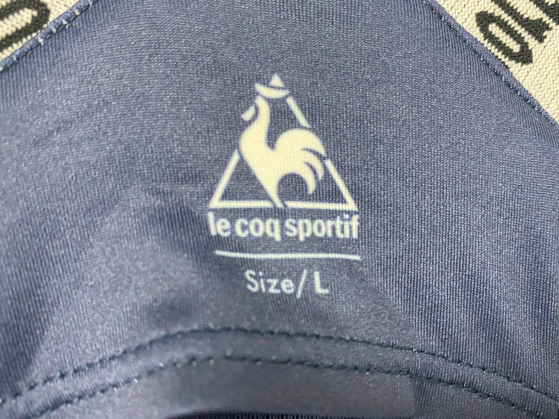 KH065 ルコックスポルティフ le coq sportif ビブタイツ 青 L 裏起毛