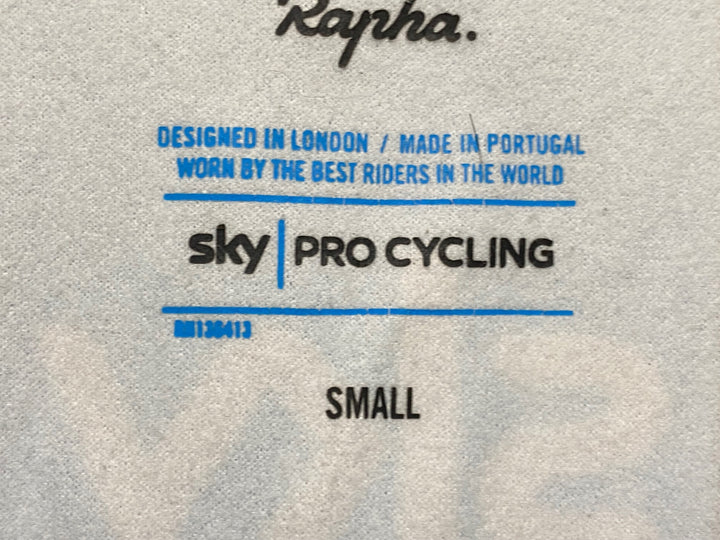 JR086 ラファ Rapha TEAM LONG SLEEVE SERSEY 長袖サイクルジャージ 黒 S 裏起毛