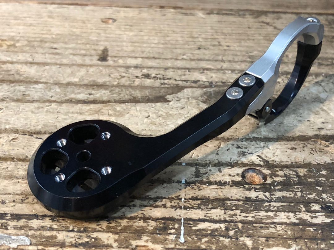 JQ853 シマノ SHIMANO PRO VIBE K-EDGE サイクルコンピューターマウント ブラックシルバー Φ31.8 GARMIN
