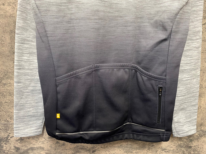 KD189 パールイズミ PEARL iZUMi 長袖 サイクルジャージ グレー M 裏起毛