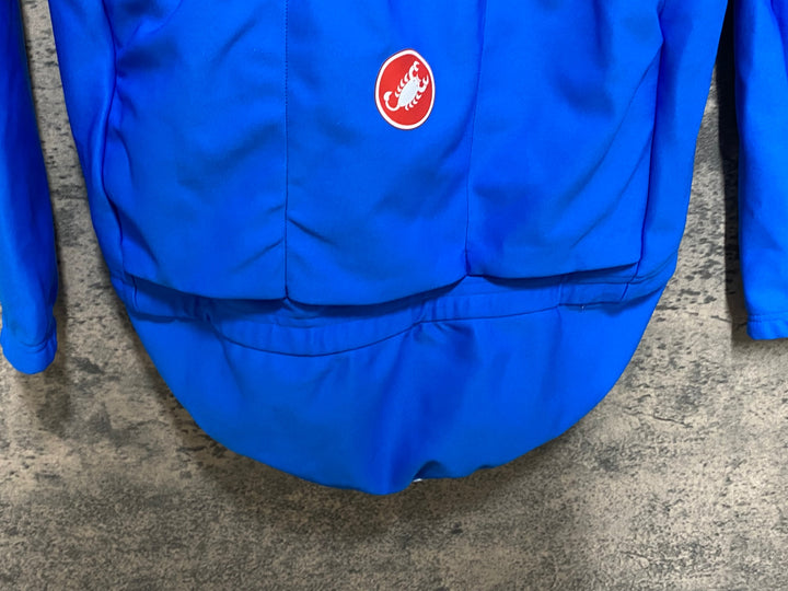 JS470 カステリ CASTELLI AERO LITE JKT 長袖 サイクルジャケット 水色 S GORE-TEX WINDSTOPPER