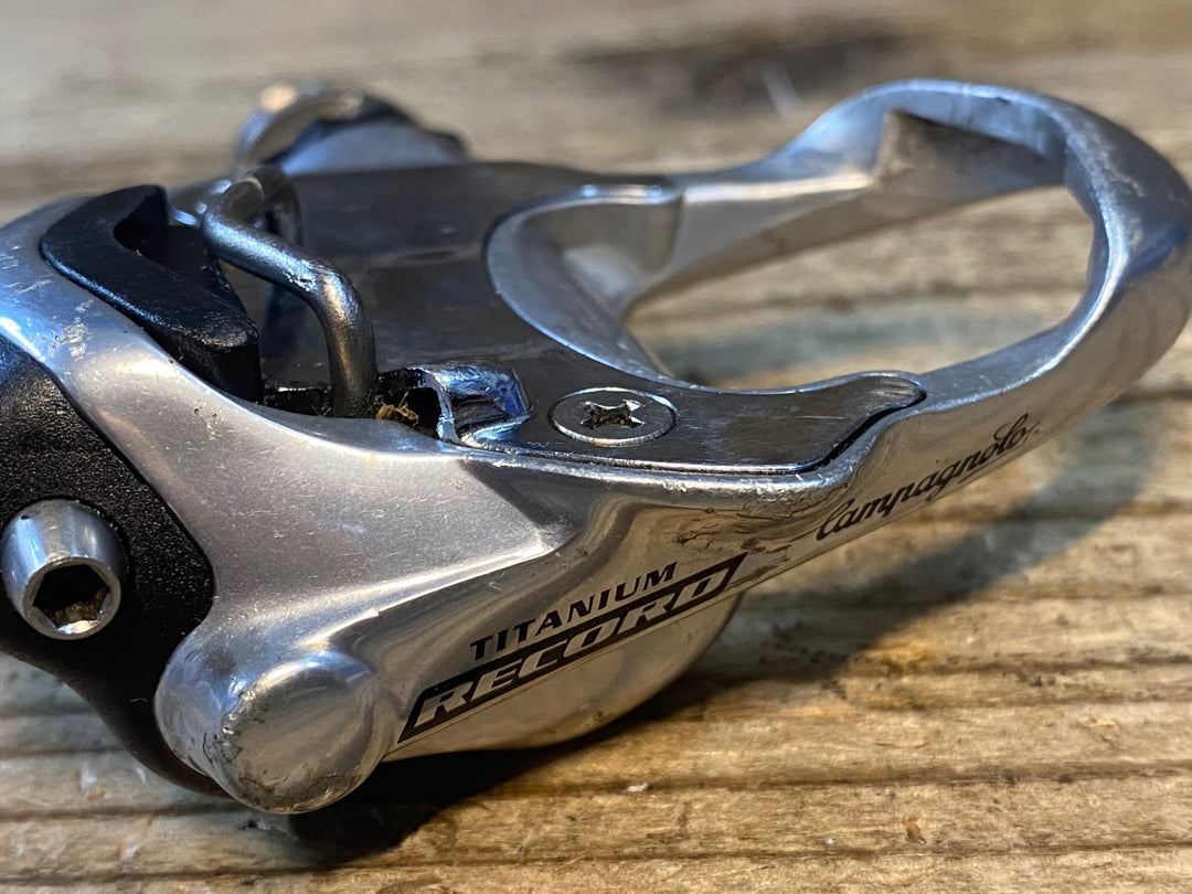 JU014 カンパニョーロ Campagnolo レコード Record TITANIUM PRO FIT PLUS ビンディングペダル