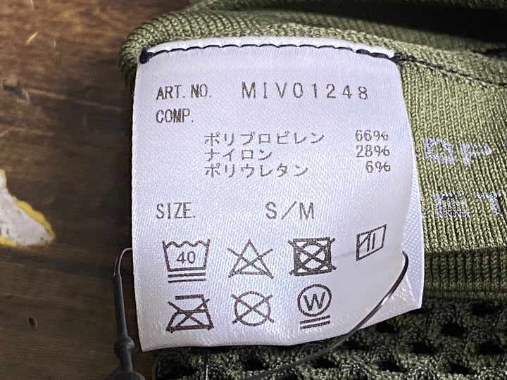 KF213 ミレ MILLET ノースリーブ メッシュ ベースレイヤー オリーブ S-M