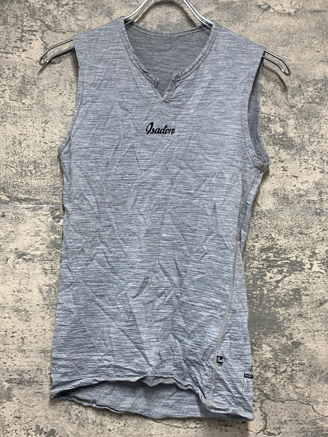 JW763 イザドア Isadore Merino Wool Baselayer ノースリーブ ベースレイヤー グレー XS