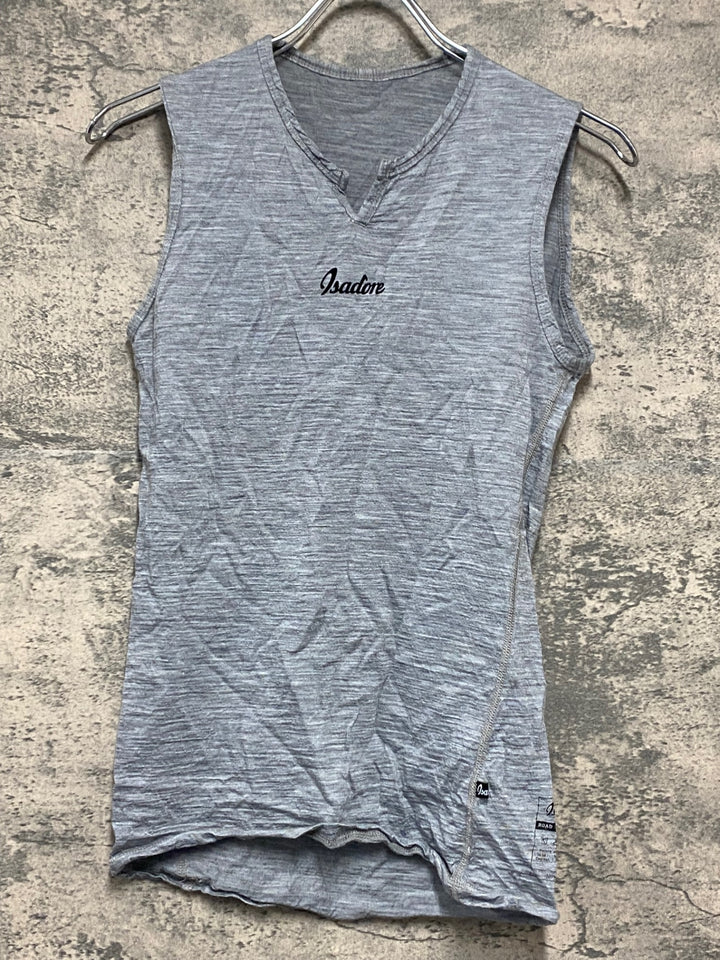 JW763 イザドア Isadore Merino Wool Baselayer ノースリーブ ベースレイヤー グレー XS