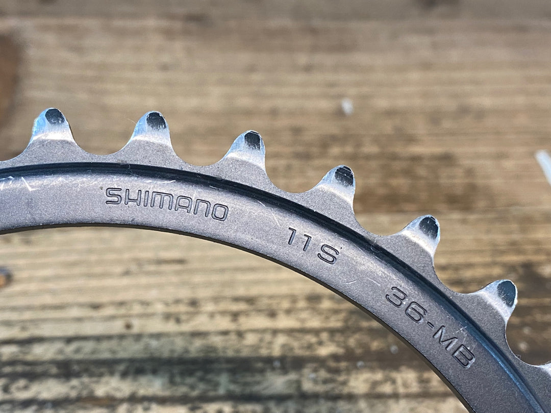 JI441 シマノ SHIMANO アルテグラ ULTEGRA FC-6800 チェーンリングセット 52/36T ※摩耗大の為ジャンク