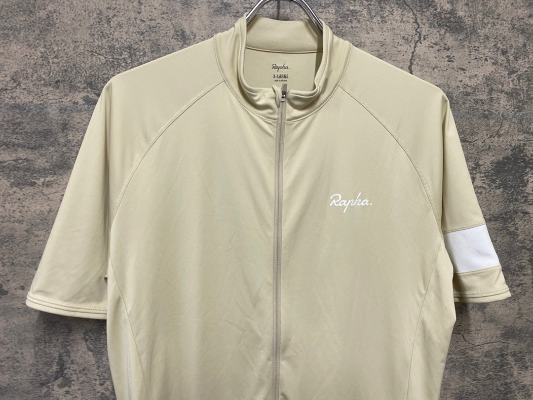 JH259 ラファ Rapha MEN'S CORE JERSEY 半袖 サイクルジャージ ベージュ XL