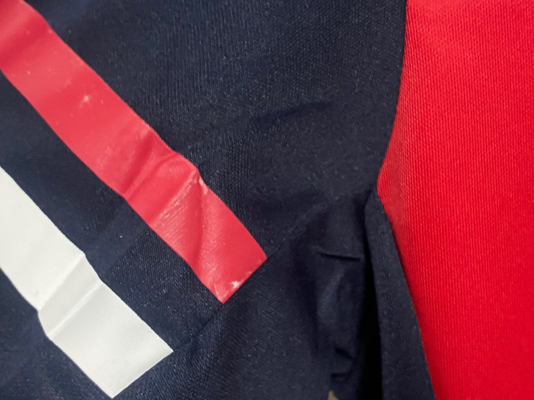 JG707 ルコックスポルティフ le coq sportif 長袖 サイクルジャージ 濃紺 赤 L 裏起毛