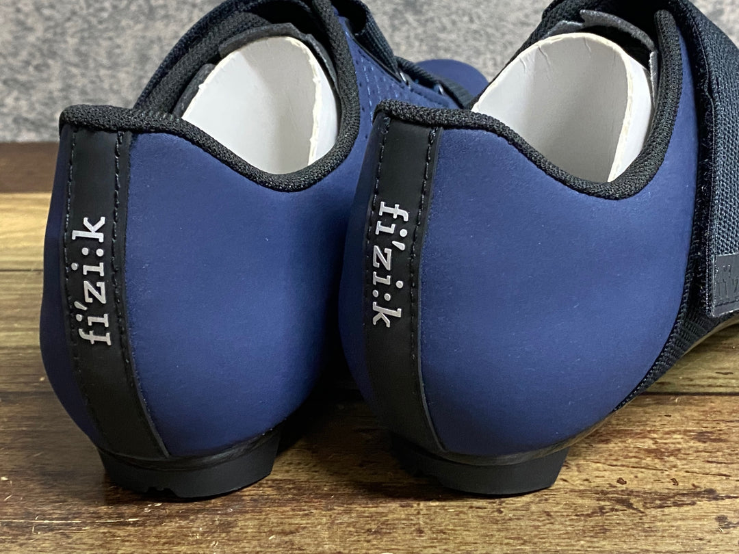 JX998 フィジーク fizik TEMPO R5 POWERSTRAP shoes ビンディングシューズ 3穴 紺 EU41