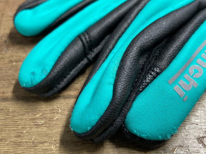 KD707 ビアンキ Bianchi 長指 ウィンターグローブ チェレステ XS 裏起毛