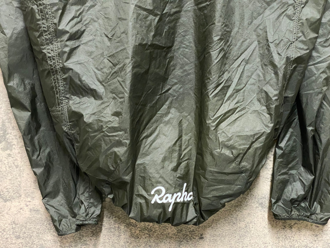 KE033 ラファ Rapha BREVET FLYWEIGHT WIND JACKET 長袖 サイクルジャケット オリーブ L