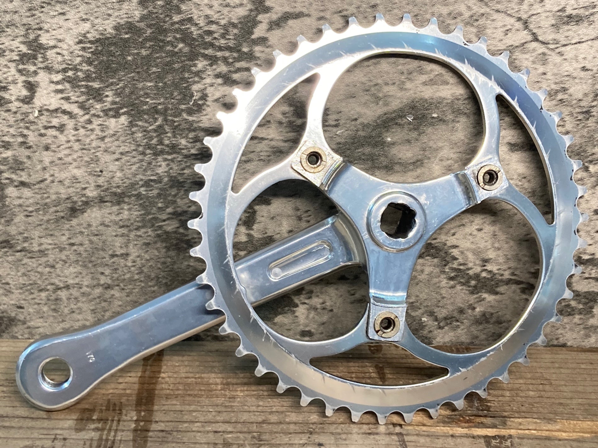 JF725 ブルーラグ BLUE LUG YMC crank set クランクセット 170mm 46T