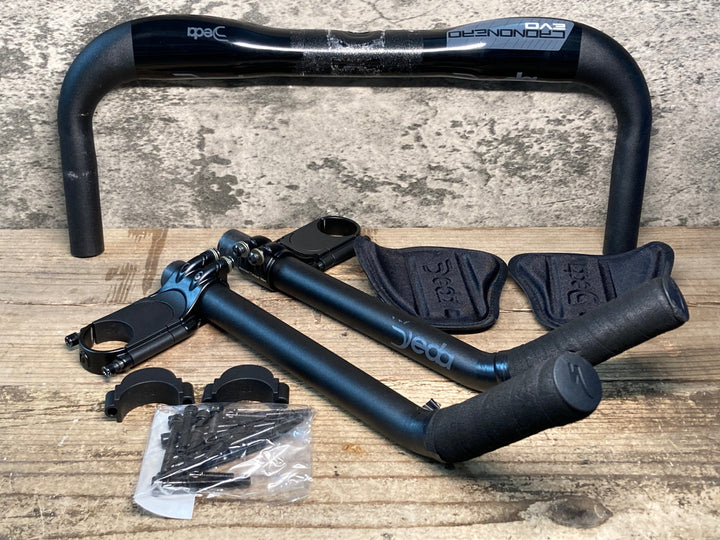 JH991 デダ DEDA クロノネロエヴォ CRONONERO EVO エンド外-外420mm Φ31.7 TTベースバー DHバー付