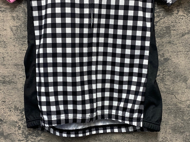 KL675 パールイズミ PEARL iZUMi 半袖 サイクルジャージ 白黒 M レディース