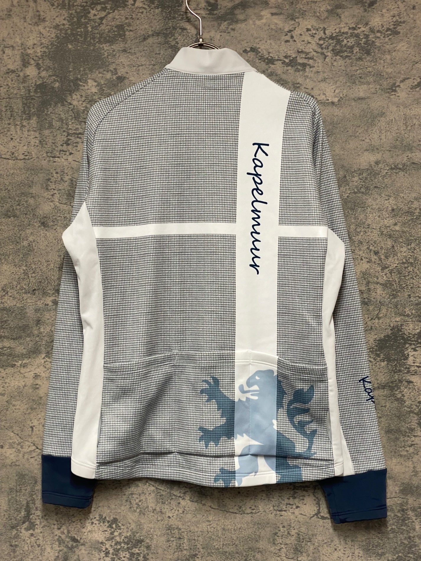 KF526 カペルミュール KAPELMUUR 長袖 サイクルジャージ 白 グレー L