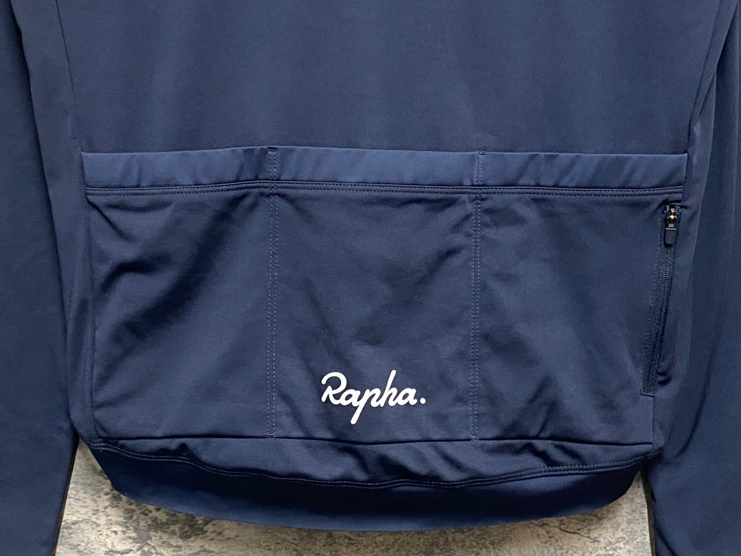 KP820 ラファ RAPHA CORE LONGSLEEVE JERSEY 長袖 サイクルジャージ 紺 XL